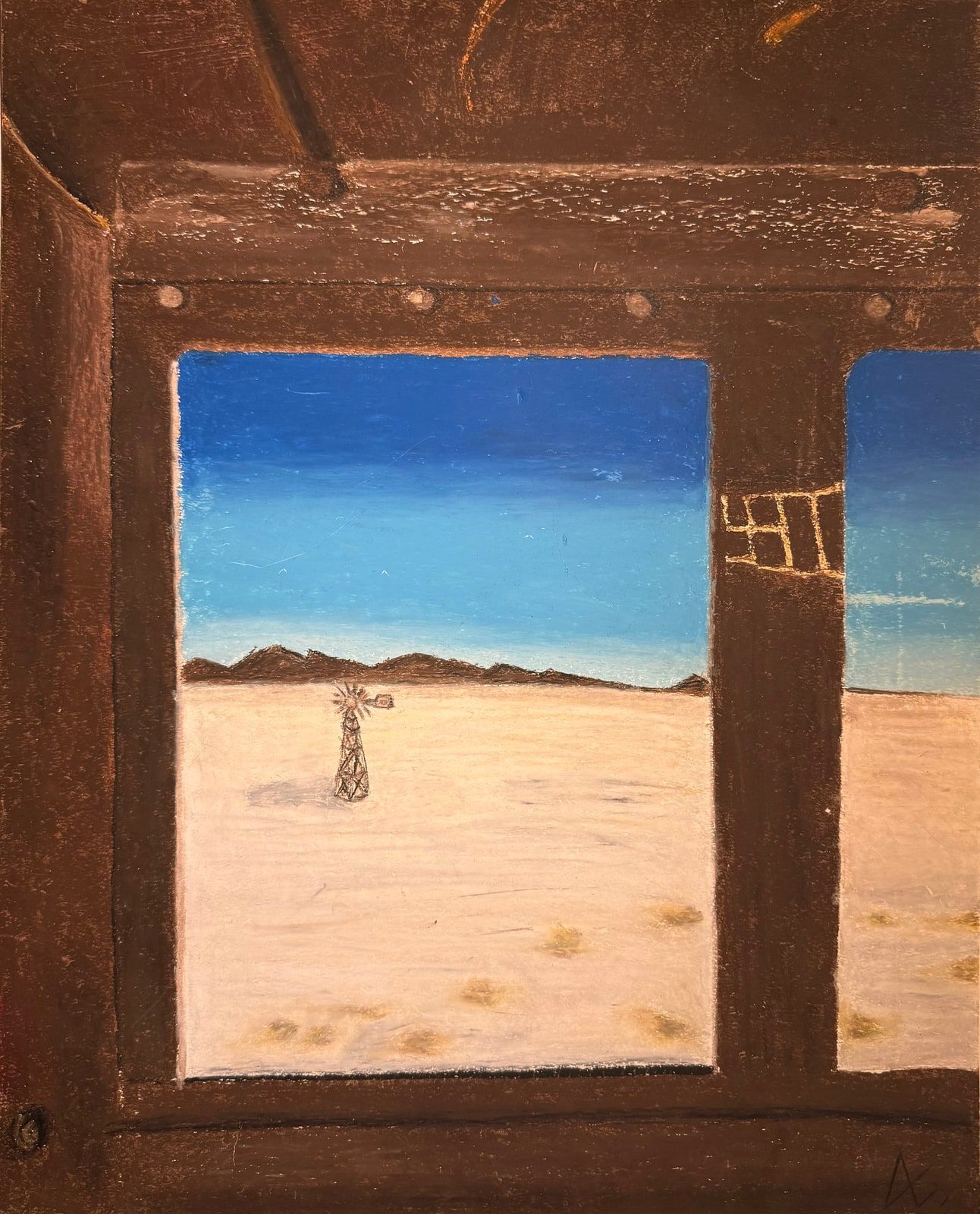 salt wreckage — painting by Andres Gumucio